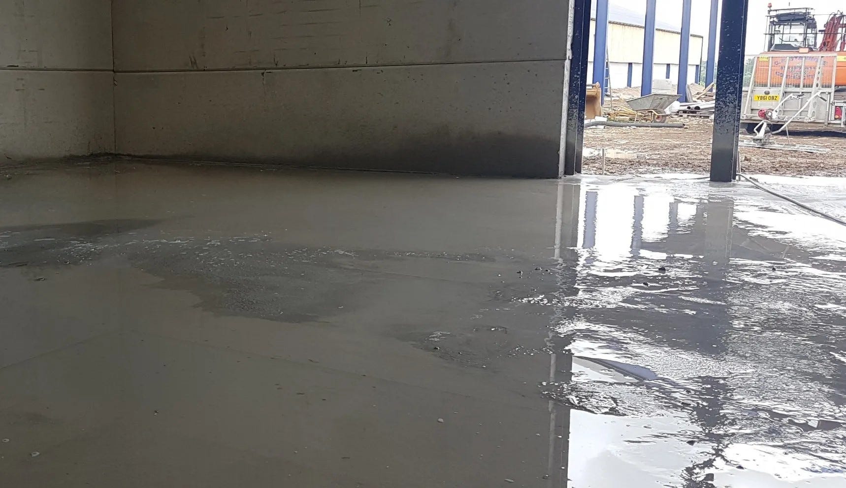 Concrete that is too wet